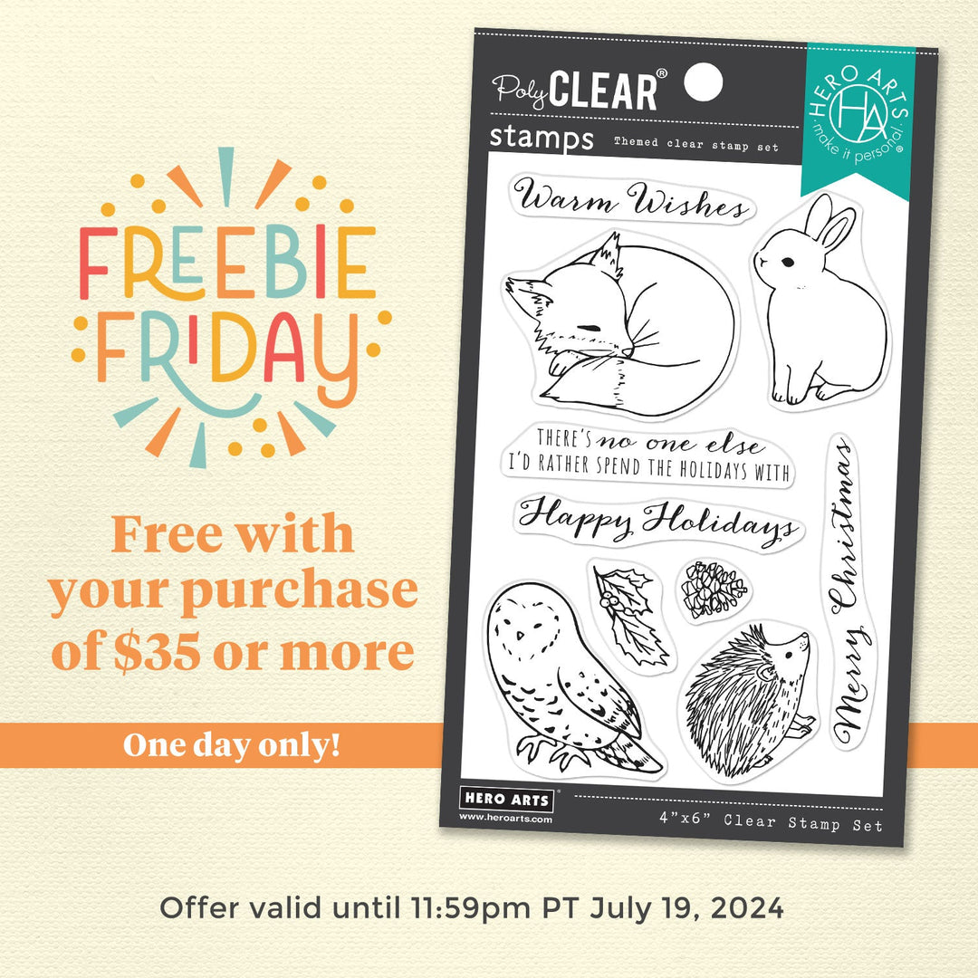 Freebie Friday is Here – Claim Your Free Stamp Set! - Hero Arts