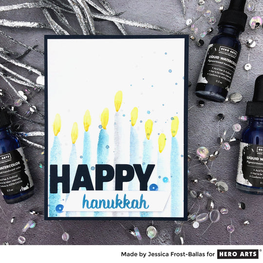 Freehand Watercoloring with Liquid Watercolors & Glimmer Metallic Ink