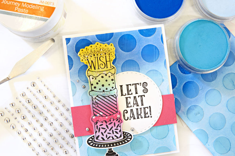 3 Ways to Use Stencils and Modeling Paste on Handmade Cards