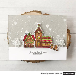 Gingerbread House Scene Card - Hero Arts