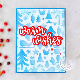 Glittery Holiday Stencil Background - Hero Arts