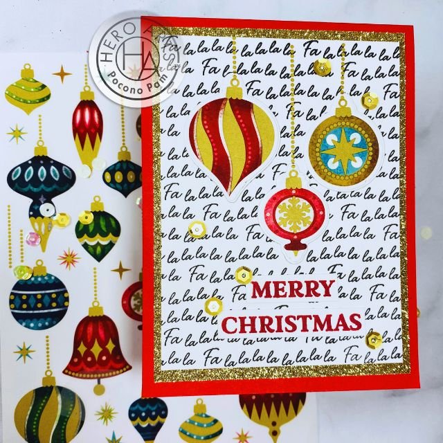 Gold Trim Christmas Ornaments