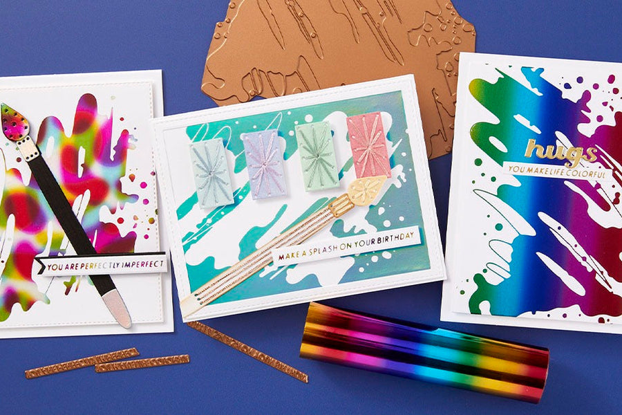 August 2024 Glimmer Hot Foil Kit of the Month Preview & Tutorials – Colorful Splash