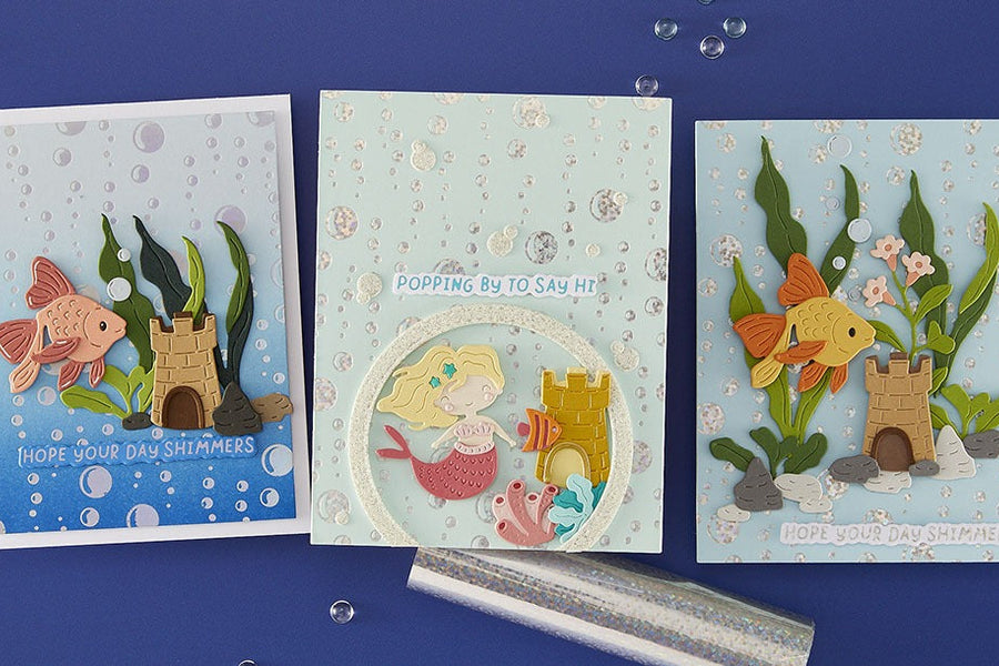 August 2025 Glimmer Hot Foil Kit of the Month Preview & Tutorials – Beneath the Bubbles