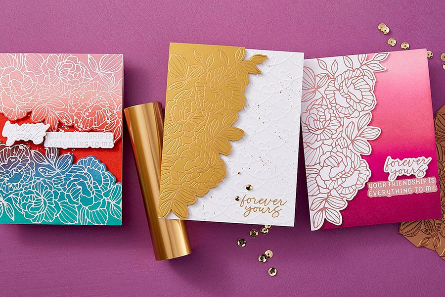 December 2024 Glimmer Hot Foil Kit of the Month Preview & Tutorials – Friendship is Everything