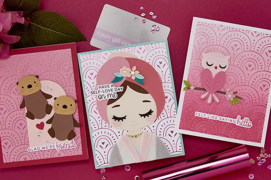 December 2025 Glimmer Hot Foil Kit of the Month Preview & Tutorials – Soft Hearted