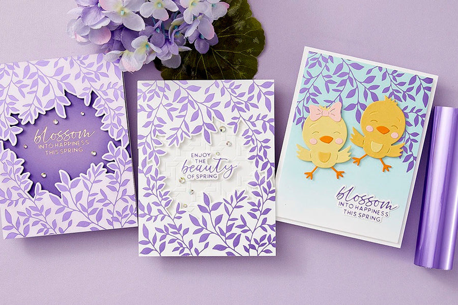 February 2025 Glimmer Hot Foil Kit of the Month Preview & Tutorials – Spring Canopy