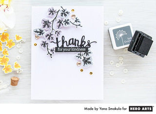 Gray Orchids and Stamping Mistakes - Hero Arts