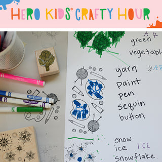 Hero Kids Crafty Hour: Fancy Stamps Worksheets
