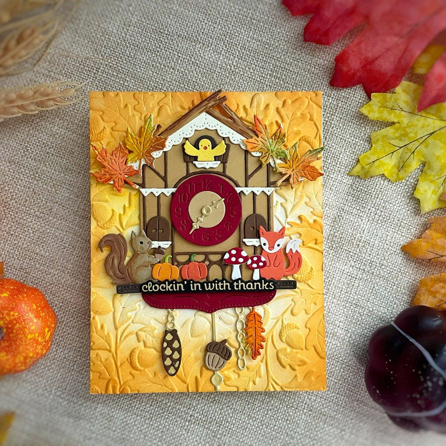 Step by Step Tutorial: Cuckoo Cottage Harvest Time Thank You Card