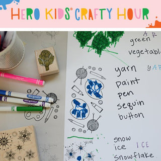 Hero Kids Crafty Hour: Fancy Stamps Worksheets - Hero Arts