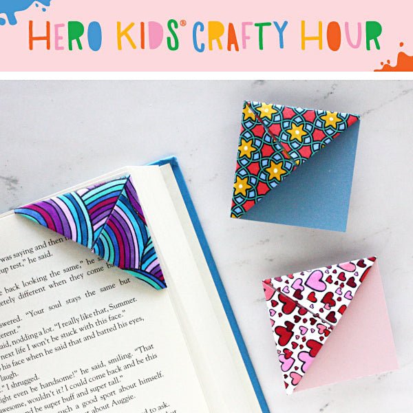 Hero Kids Crafty Hour: Folded Corner Bookmark Video - Hero Arts