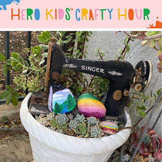 Hero Kids Crafty Hour: Glimmer Rock Painting - Hero Arts