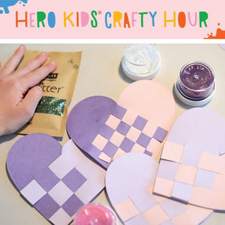 Hero Kids Crafty Hour: Glitter Explosion Hearts - Hero Arts