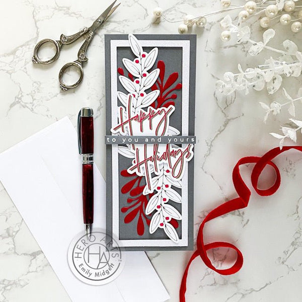 Hot Foiled Holiday - Slimline Style!