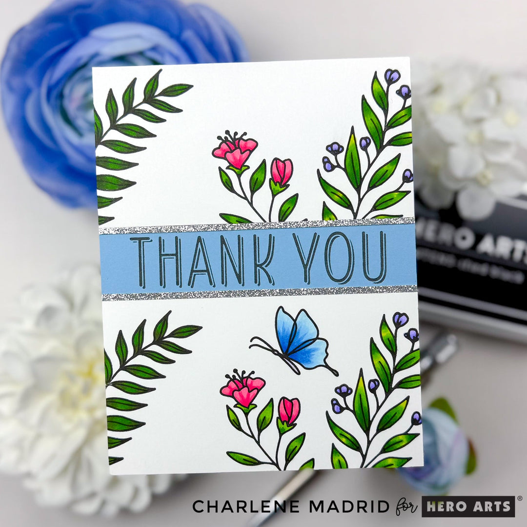 Elegant Thank You Card with Letterpress