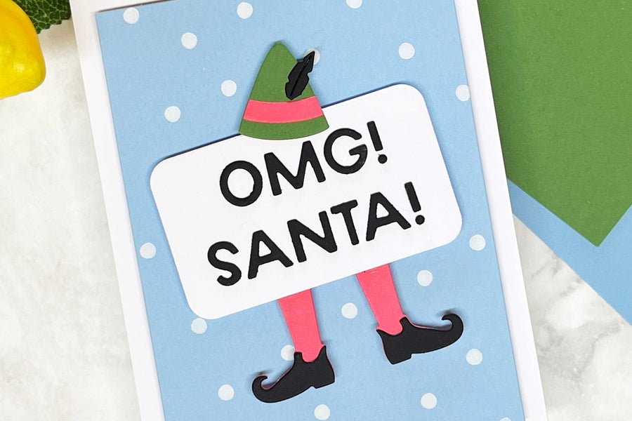 VIDEO: Foiled Snowy Background + Sassy Elf Dies