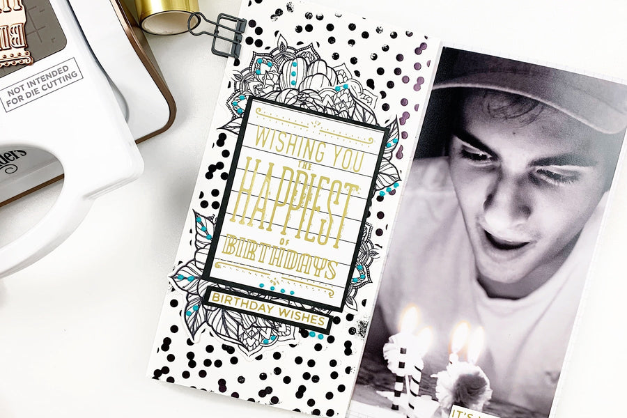 Video: Glimmer Hot Foil Inspiration | Happy Birthday Journal Spread