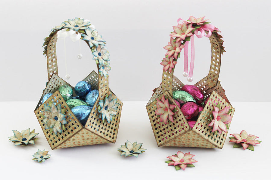 Easter Lattice Floral Basket by Marisa Job