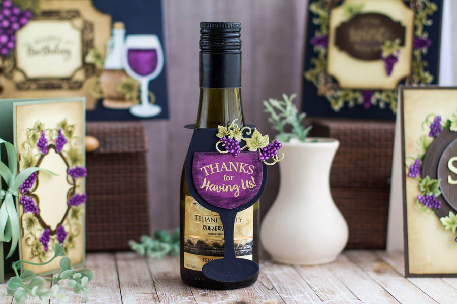 Cardmaking Inspiration | Wine Bottle Tag with Elena