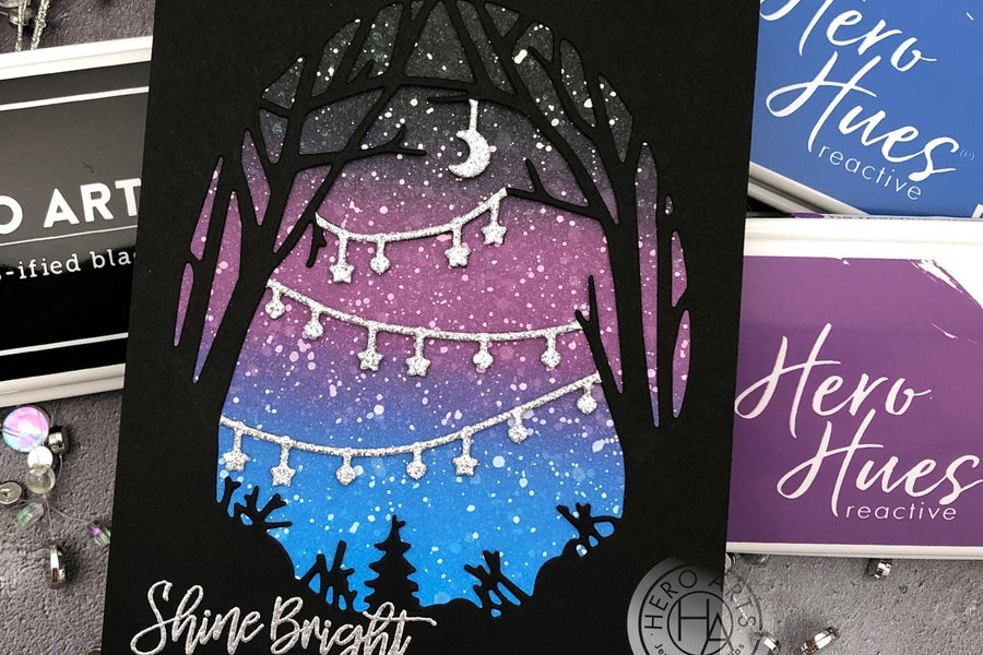 Ink-Blended Winter Sky