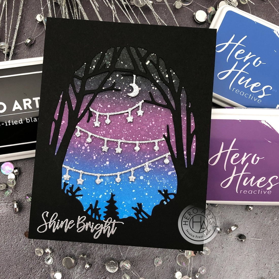 Ink-Blended Winter Sky