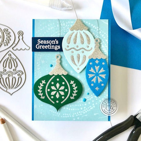 Inlaying Die Cuts with Glitter Paper