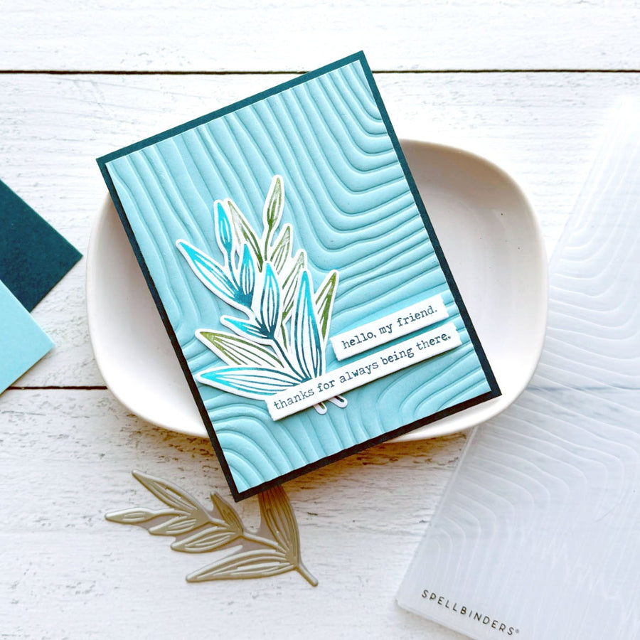 Step by Step Tutorial: Create a Thank You Card with a 3D Embossing Folder Background