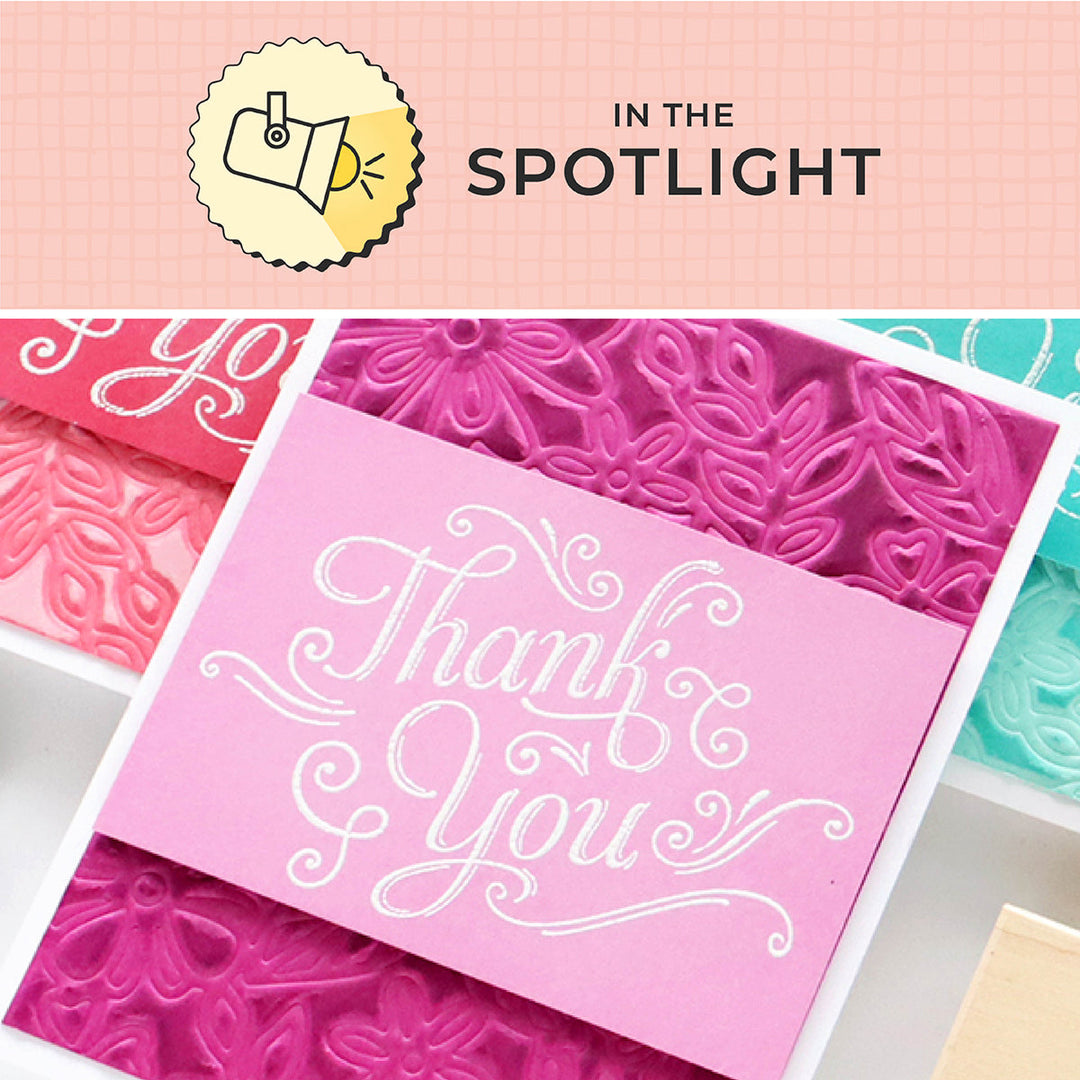 thank you flourishes monochromatic cards