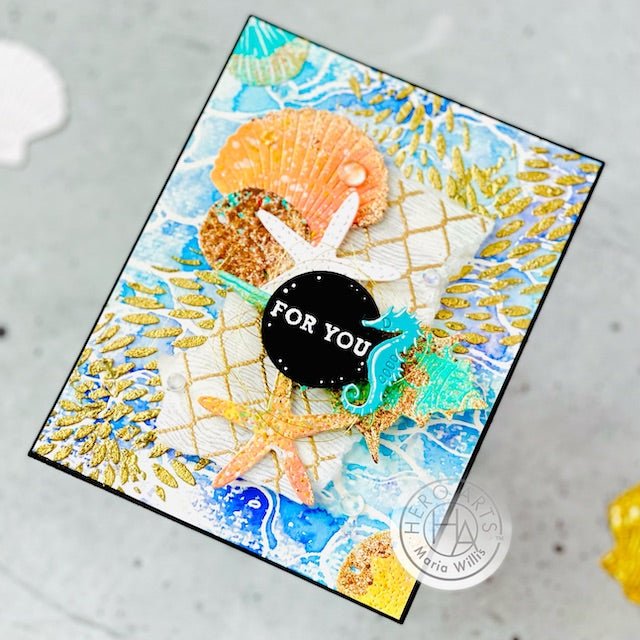 Layer Colors, Texture & Die Cuts for Easy Mixed Media Fun! - Hero Arts