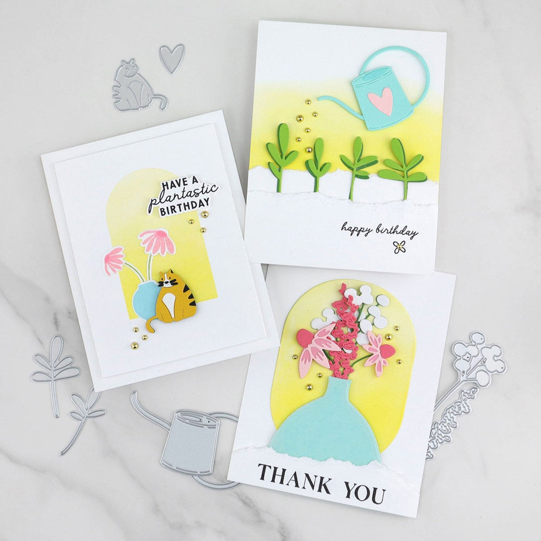 3 sunny cards using April MMH