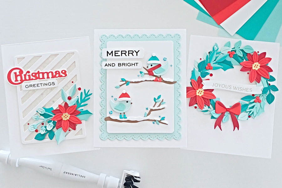 Get Into The Holiday Spirit With Sweet Birds, Pretty Wreaths and Fun Shakers!