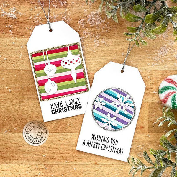 Looking Glass Christmas Tags