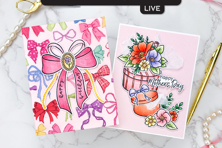 Join our Stamp & Craft LIVE featuring the March Hero Studio Card Kit!