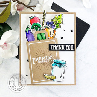 Market Fresh Thank You Card - Hero Arts