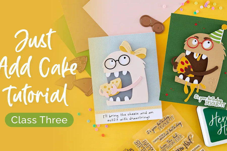 Chompster Birthday Cards: Creative Cardmaking Ideas with the Just Add Cake Kit