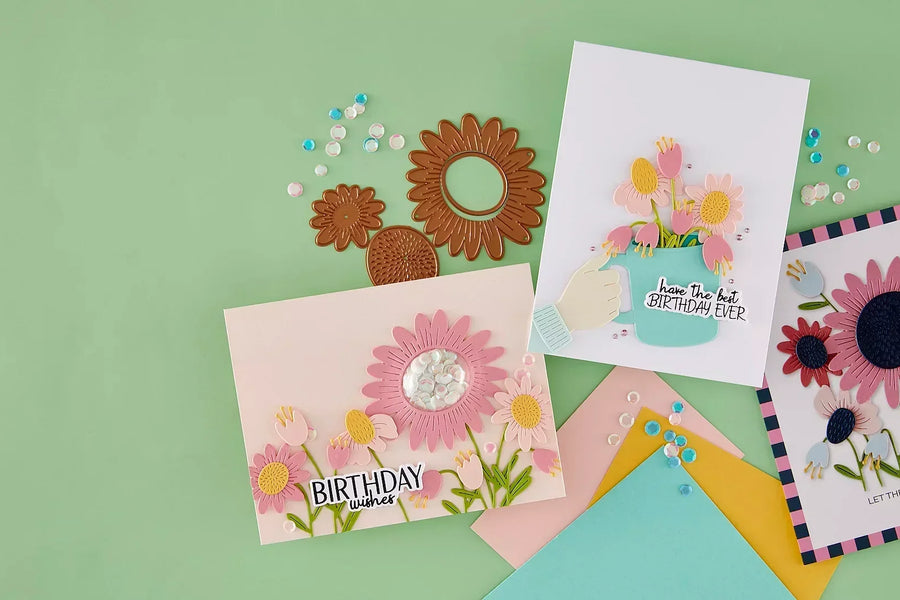 2 Floral Birthday Card Ideas with the Just Add Cake Cardmaking Kit