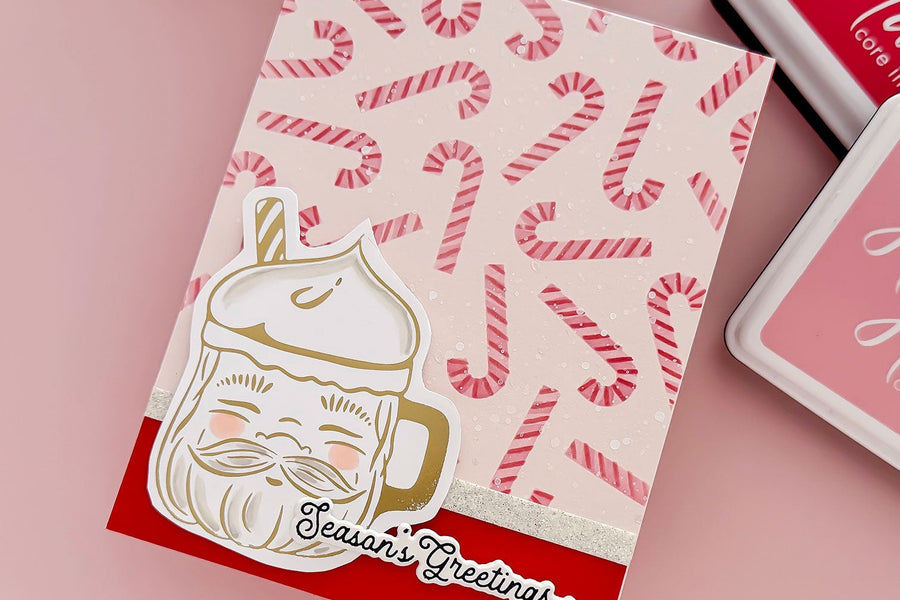 cup o cheer hot foiled christmas card