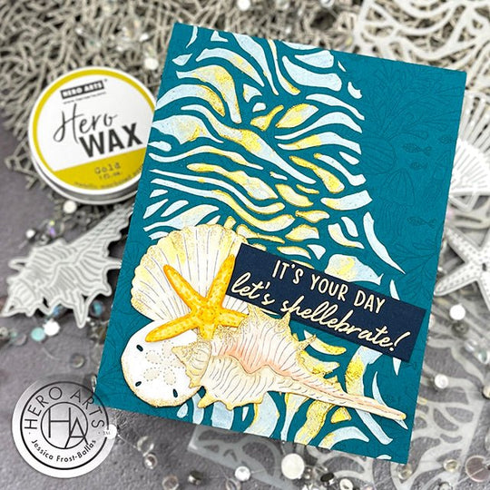 Mixing Hero Arts Wax and Embossing Powder