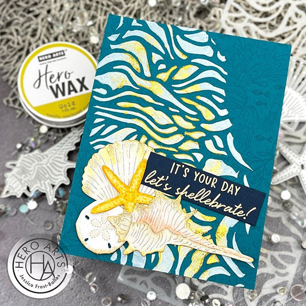 Mixing Hero Arts Wax and Embossing Powder