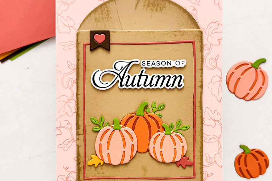 Autumn seed packet card with october my monthly hero