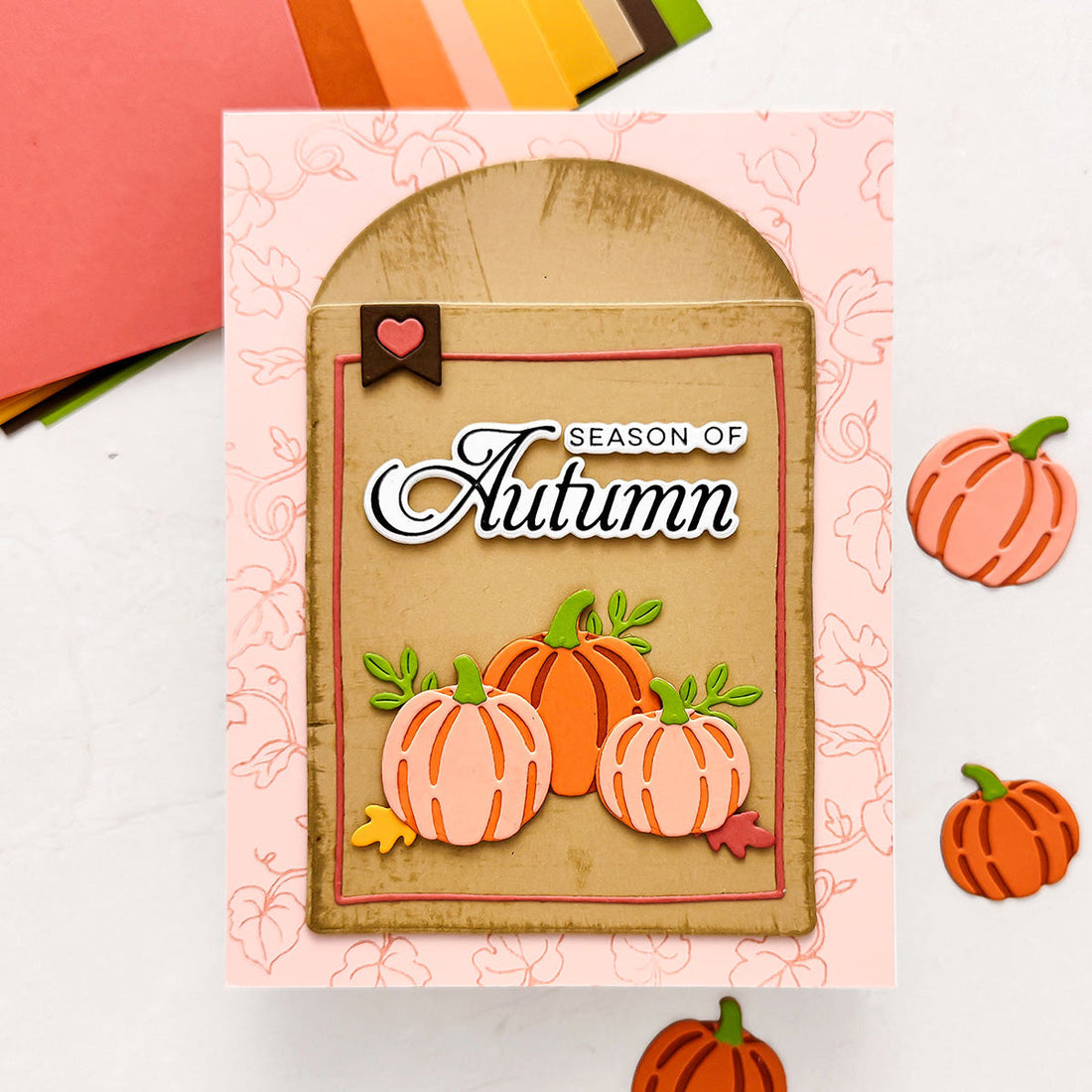 Autumn seed packet card with october my monthly hero