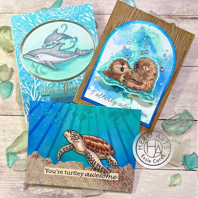 Ocean-Themed Printables for Beautiful Cards - Hero Arts