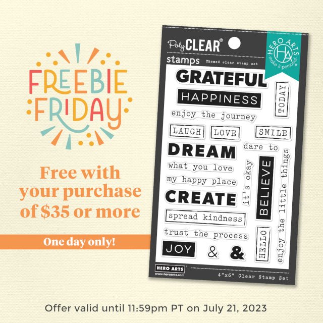 One Day Only: Freebie Friday Extravaganza! - Hero Arts