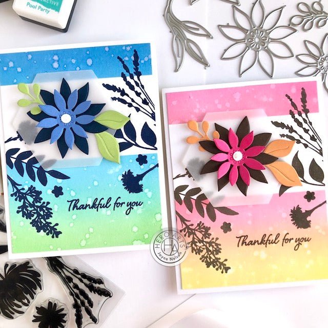 Pairing Floral Stamps with Floral Fancy Dies - Hero Arts