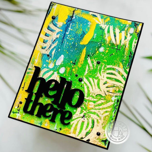 Partial Stamping to Create Mixed Media Style Backgrounds