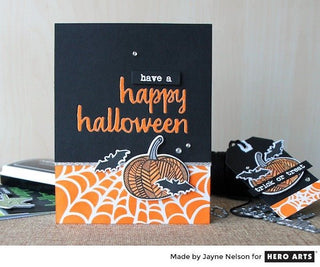 Partial Stenciling for Halloween Cards - Hero Arts