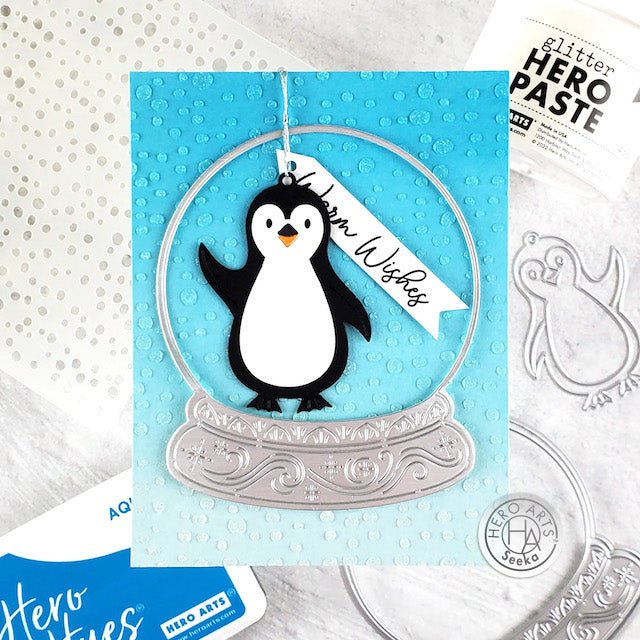 Penguin Tag and Card in One - Hero Arts