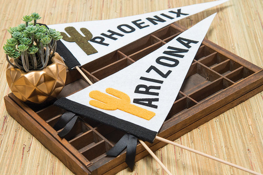 No-Sew Phoenix Pennant Tutorial
