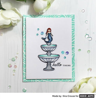 Pieced Mermaid Fountain - Hero Arts